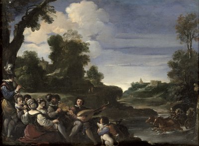 Concert Champetre, 1617 by Giovanni Francesco Barbieri